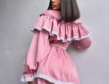 Сукня декорована мереживом Сукня декорована мереживом | PUSHKA SHOP