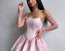 Комплект: корсет з рукавичками + спідниця  | PUSHKA SHOP