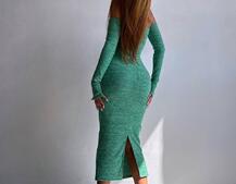 Трикотажна сукня міді  з чашечками  Трикотажна сукня міді  з чашечками  | PUSHKA SHOP