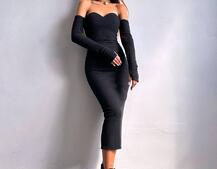 Трикотажна сукня міді  з чашечками  Трикотажна сукня міді  з чашечками  | PUSHKA SHOP