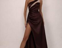 Атласна сукня максі  | PUSHKA SHOP