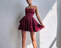 Шовкова сукня  з пишною спідницею та шнурівкою   | PUSHKA SHOP