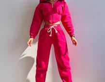 Комплект на флісі : худі з елементами корсету + штани  Комплект на флісі : худі з елементами корсету + штани  | PUSHKA SHOP