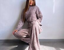 Трикотажний базовий комплект: світшот + штани  Трикотажний базовий комплект: світшот + штани  | PUSHKA SHOP