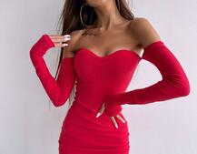 Облягаюча міні сукня з чашками з ефектом push up | PUSHKA SHOP