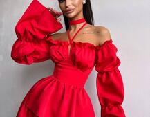 Сукня з чокером  | PUSHKA SHOP