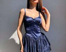 Атласний ромпер бюстьє  | PUSHKA SHOP