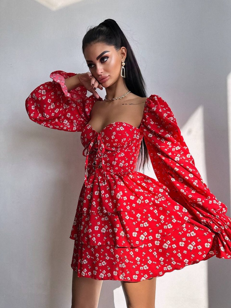 Корсетна сукня -бюстьє з пишною спідницею  Корсетна сукня -бюстьє з пишною спідницею  | PUSHKA SHOP