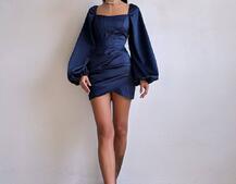 Атласний  комплект: корсет + спідниця з драпіруванням Атласний  комплект: корсет + спідниця з драпіруванням | PUSHKA SHOP