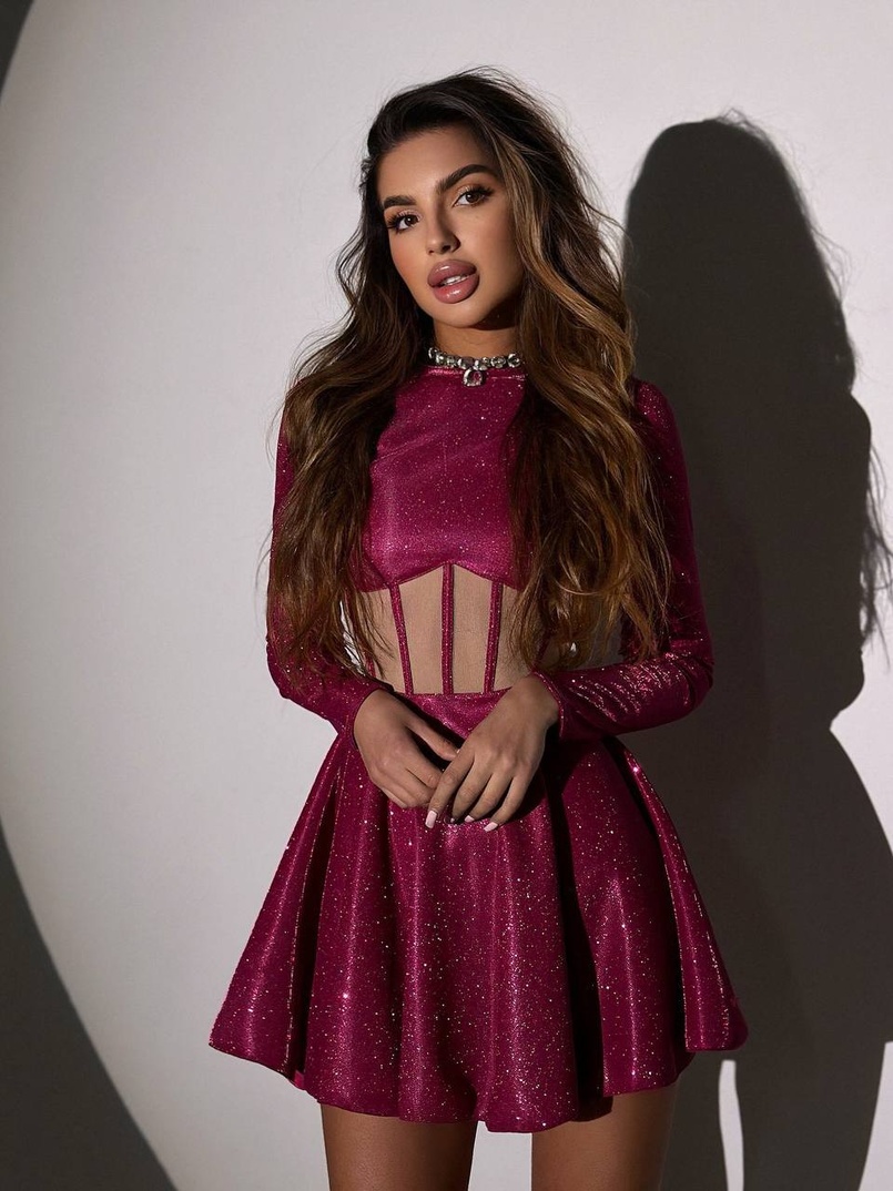 Блискуча корсетна сукня з пишною спідницею | PUSHKA SHOP