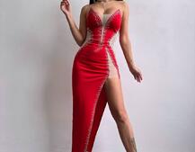 Сукня міді декорована стразами   | PUSHKA SHOP