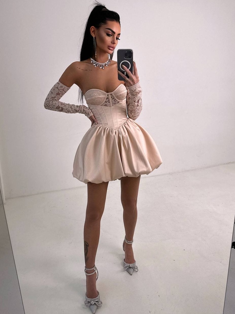 Комплект: мереживний корсет бюстьє + корсетна спідниця Комплект: мереживний корсет бюстьє + корсетна спідниця | PUSHKA SHOP