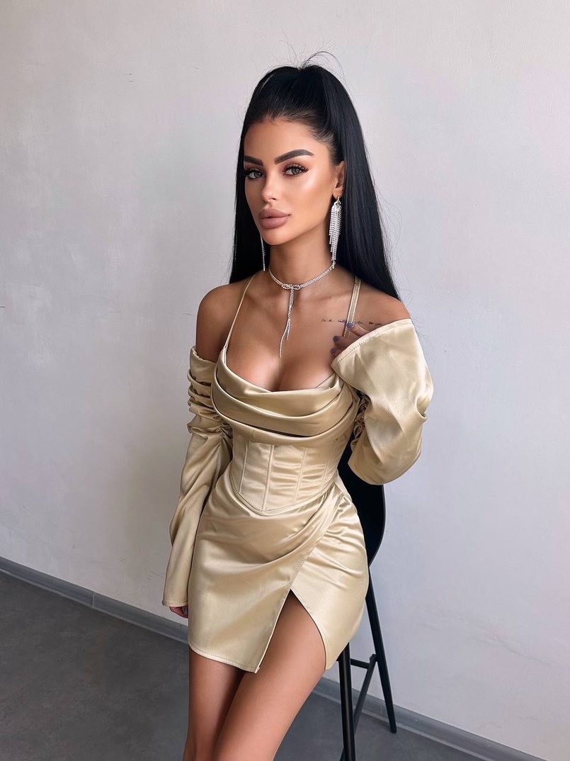 Комплект: корсет з рукавами    + спідниця міні з драпіруванням   Комплект: корсет з рукавами    + спідниця міні з драпіруванням   | PUSHKA SHOP