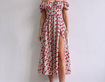 Сукня- міді  з принтом  Сукня- міді  з принтом  | PUSHKA SHOP