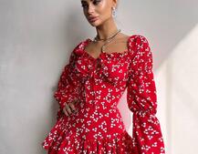 Сукня з воланами та шнурівкою по спинці Сукня з воланами та шнурівкою по спинці | PUSHKA SHOP