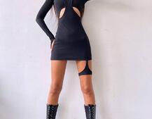 Облягаюча сукня міні цікавого крою Облягаюча сукня міні цікавого крою | PUSHKA SHOP