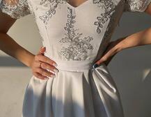 Сукня максі з мереживом  Сукня максі з мереживом  | PUSHKA SHOP