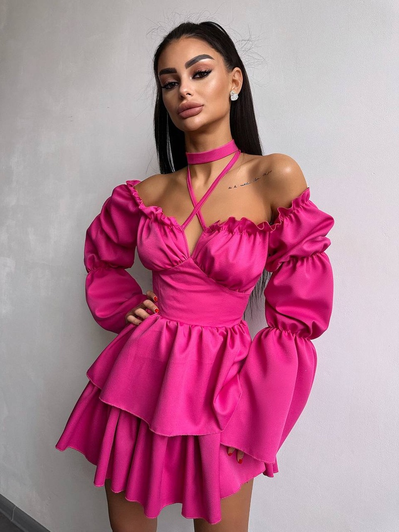 Сукня з чокером  | PUSHKA SHOP