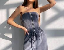 Велюровий комплект трійка: кофта + корсет на блискавці+ штани Велюровий комплект трійка: кофта + корсет на блискавці+ штани | PUSHKA SHOP