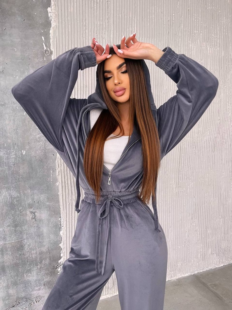 Велюровий комбінезон  Велюровий комбінезон  | PUSHKA SHOP