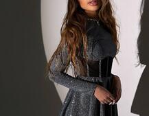 Блискуча корсетна сукня з пишною спідницею Блискуча корсетна сукня з пишною спідницею | PUSHKA SHOP