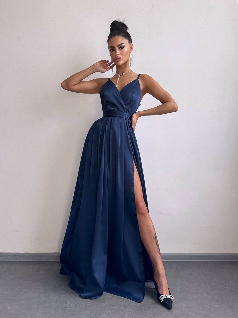 Атласна сукня максі  | PUSHKA SHOP