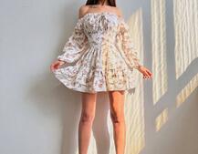 Квіткова сукня з воланами та шнуровкою по спинці Квіткова сукня з воланами та шнуровкою по спинці | PUSHKA SHOP