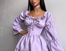 Сукня з чокером  Сукня з чокером  | PUSHKA SHOP