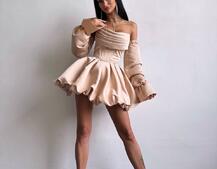 Комплект : корсет з рукавами  + спідниця балон  | PUSHKA SHOP