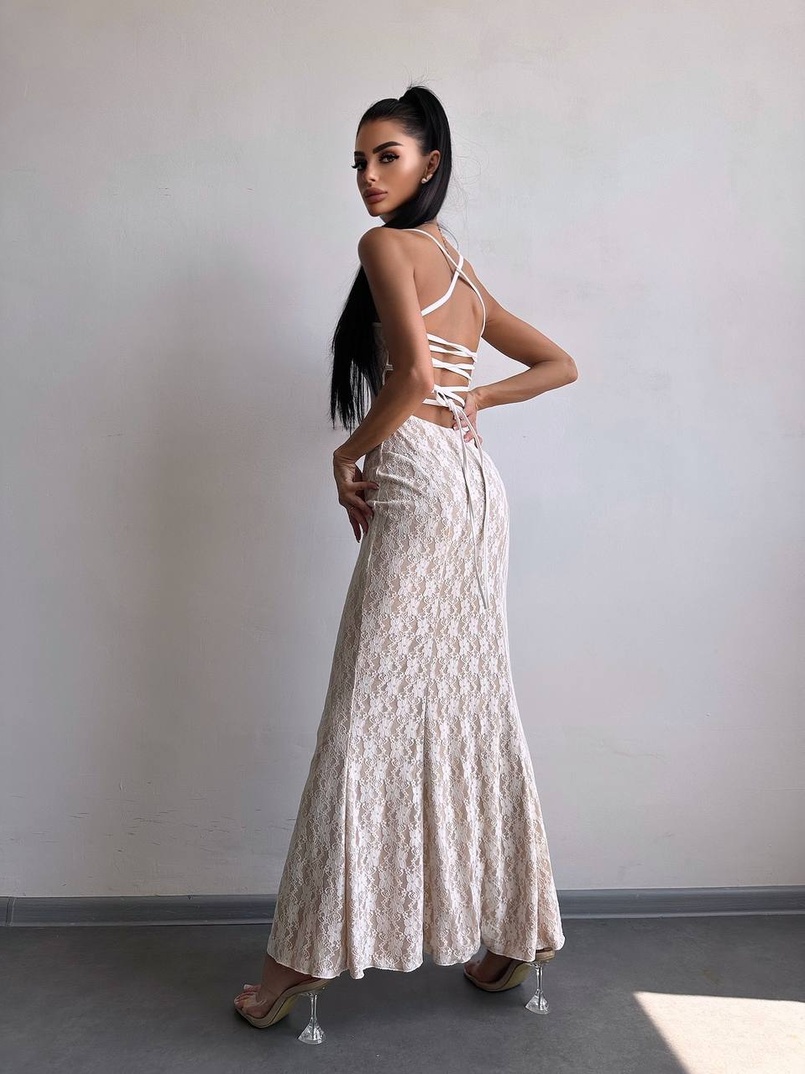 Мереживна сукня максі   Мереживна сукня максі   | PUSHKA SHOP