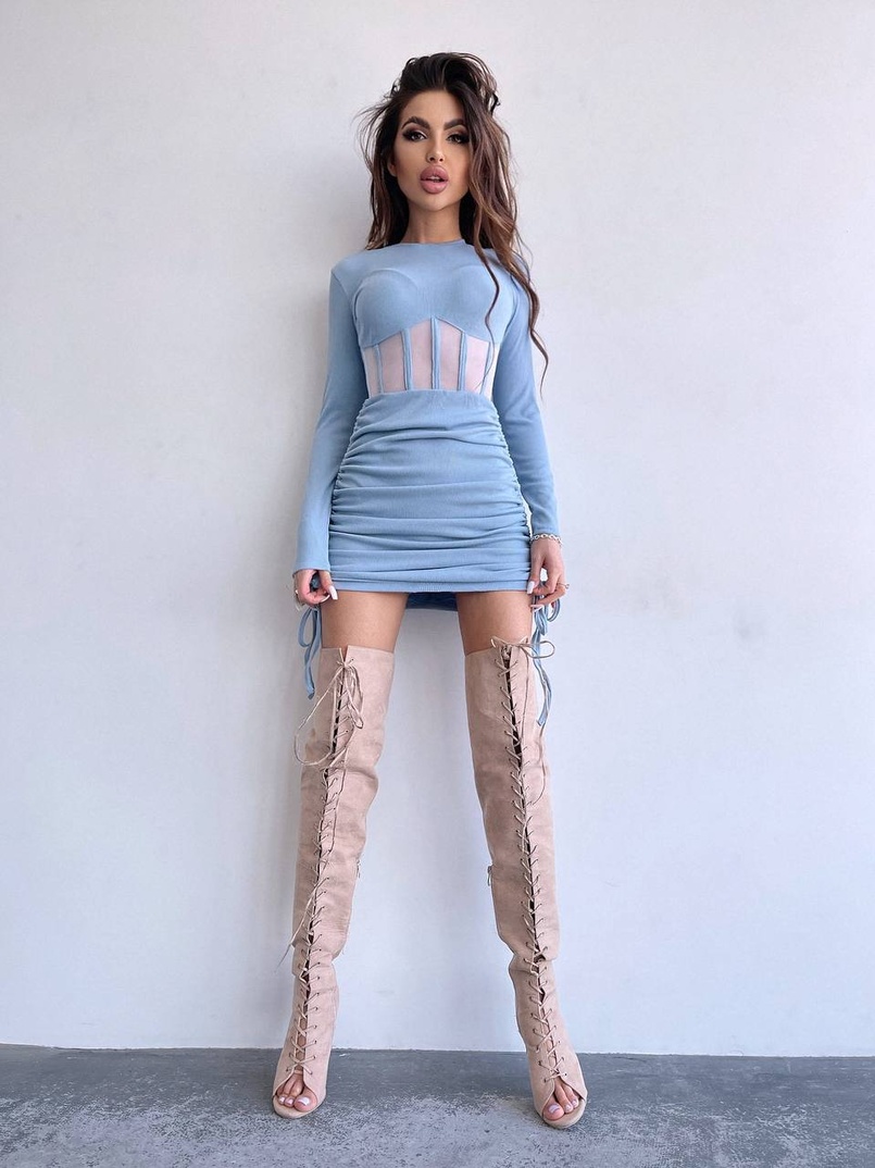 Сукня-міні  з елементами корсету  Довжину спідниці можна регулювати  Сукня-міні  з елементами корсету  Довжину спідниці можна регулювати  | PUSHKA SHOP