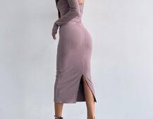 Облягаюча сукня міді з чашками з ефектом push up Облягаюча сукня міді з чашками з ефектом push up | PUSHKA SHOP