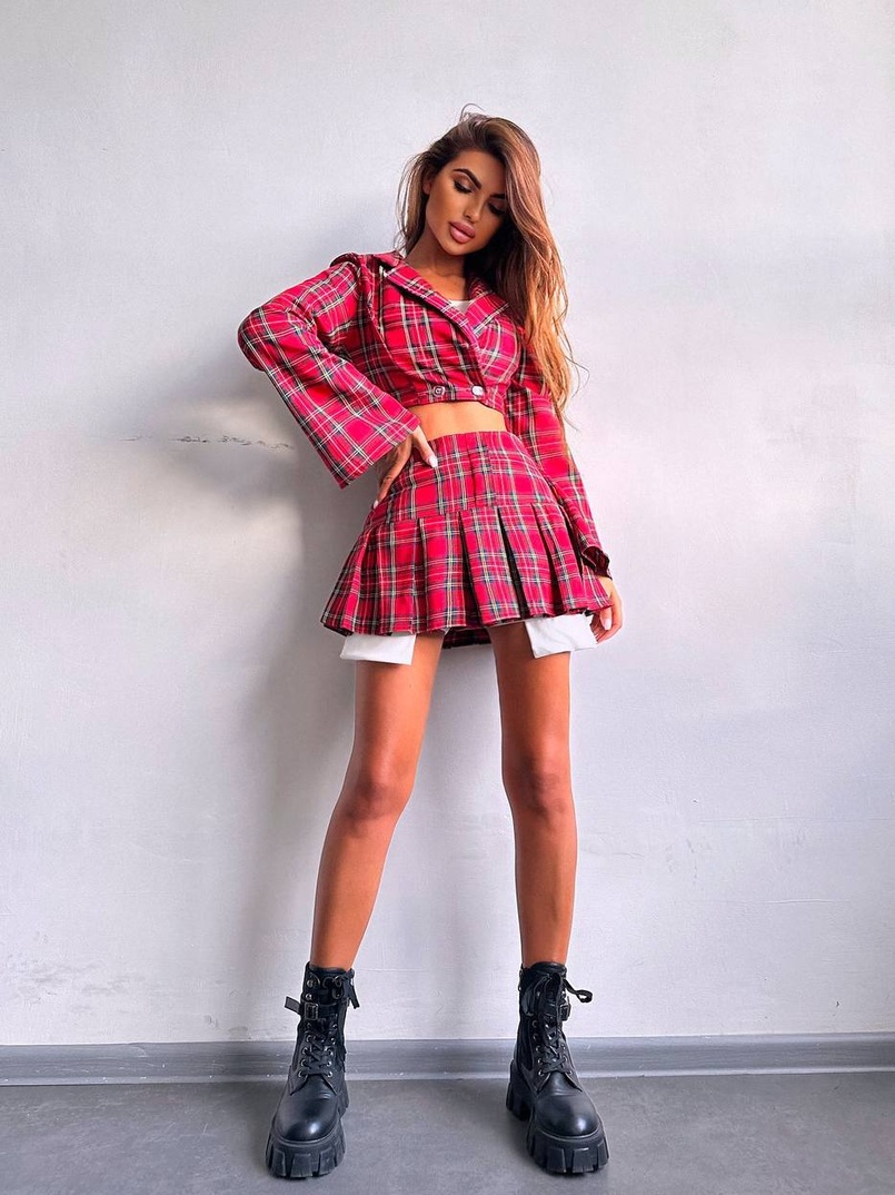 Комплект: спідниця, шорти+топ+піджак Комплект: спідниця, шорти+топ+піджак | PUSHKA SHOP