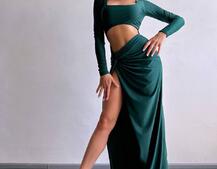 Сукня міді з драпіруванням . Сукня міді з драпіруванням . | PUSHKA SHOP