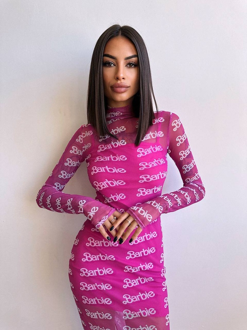 Сукня міді з принтом  Сукня міді з принтом  | PUSHKA SHOP