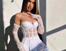 Комплект : мереживий корсет   + спідниця максі | PUSHKA SHOP