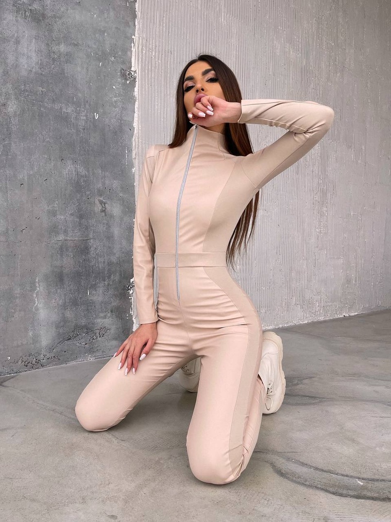 Комбінезон з еко-шкіри  | PUSHKA SHOP