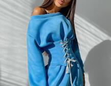 Худи на флисе + корсет на шнуровке  Худи на флисе + корсет на шнуровке  | PUSHKA SHOP