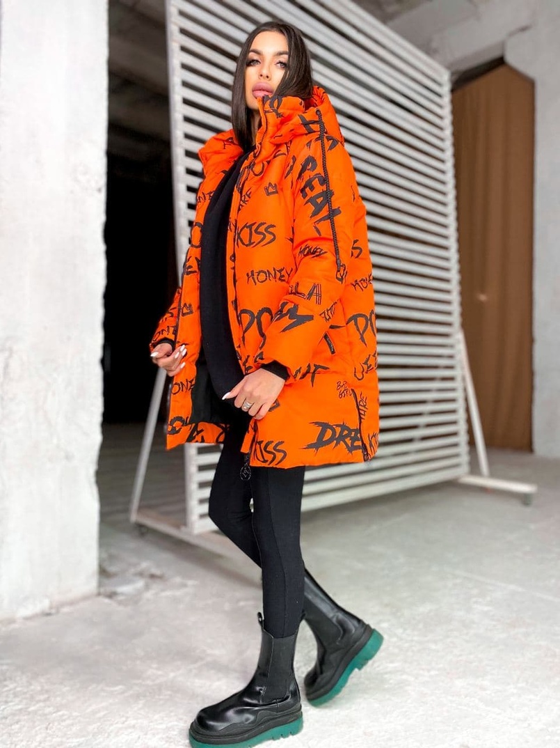 Тёплая куртка с креативным принтом❄️ Тёплая куртка с креативным принтом❄️ | PUSHKA SHOP