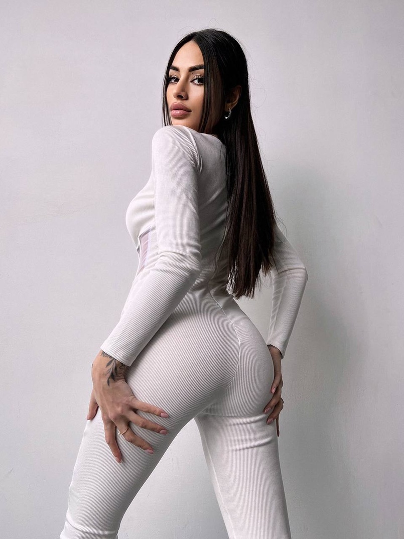 Облягаючий трикотажний комбінезон з елементами корсету  Облягаючий трикотажний комбінезон з елементами корсету  | PUSHKA SHOP