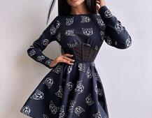Корсетна сукня з принтом Корсетна сукня з принтом | PUSHKA SHOP