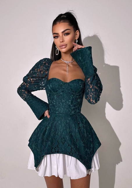 Мереживна сукня з чашечками  Мереживна сукня з чашечками  | PUSHKA SHOP