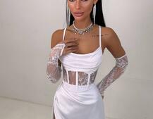 Комплект: корсет+ рукавички + спідниця максі Комплект: корсет+ рукавички + спідниця максі | PUSHKA SHOP