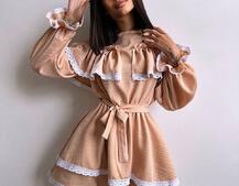 Сукня декорована мереживом Сукня декорована мереживом | PUSHKA SHOP