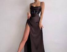 Комплект: корсет, декорований стразами + спідниця максі з драпіруванням  Комплект: корсет, декорований стразами + спідниця максі з драпіруванням  | PUSHKA SHOP