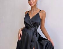 Атласна сукня максі  Атласна сукня максі  | PUSHKA SHOP