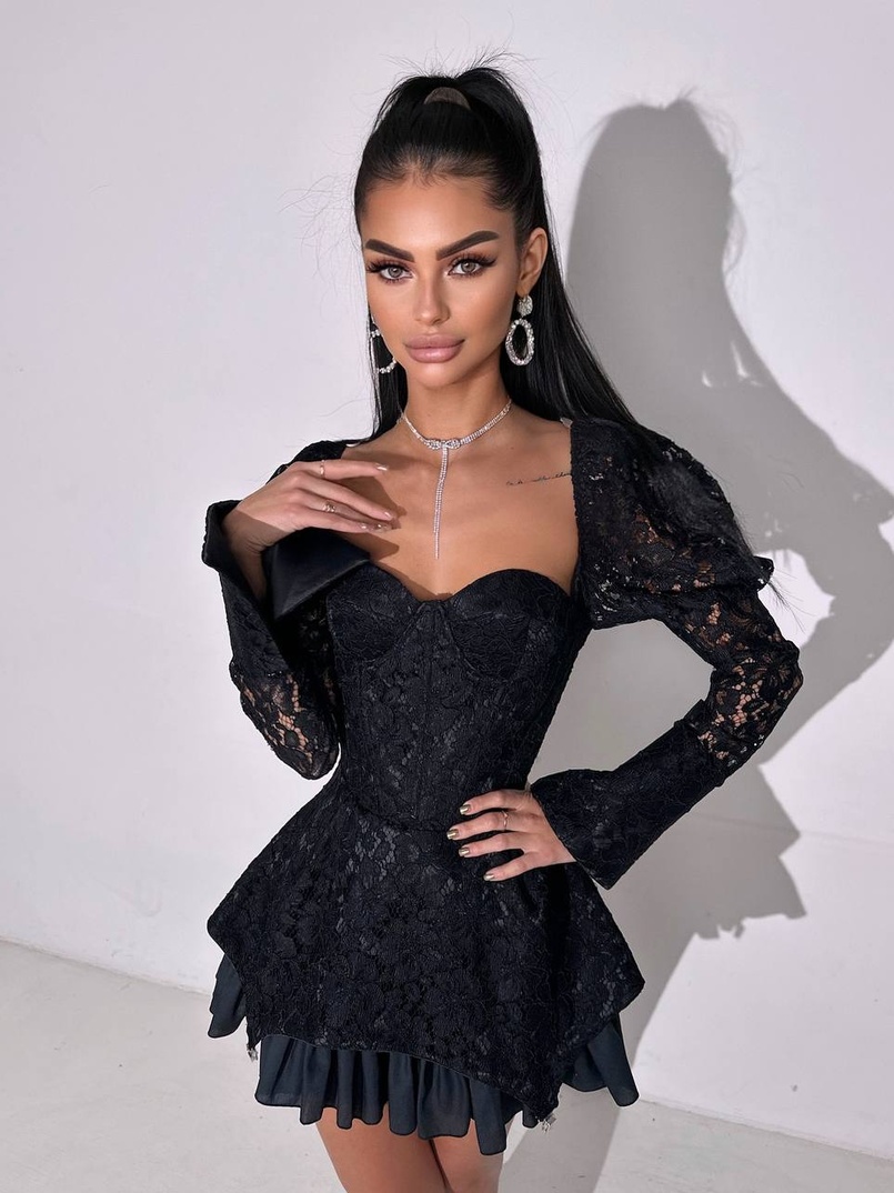 Мереживна сукня з чашечками  Мереживна сукня з чашечками  | PUSHKA SHOP