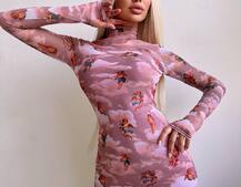 Міні сукня з принтом  Міні сукня з принтом  | PUSHKA SHOP