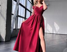 Сукня максі  з розрізом на спідниці  Сукня максі  з розрізом на спідниці  | PUSHKA SHOP