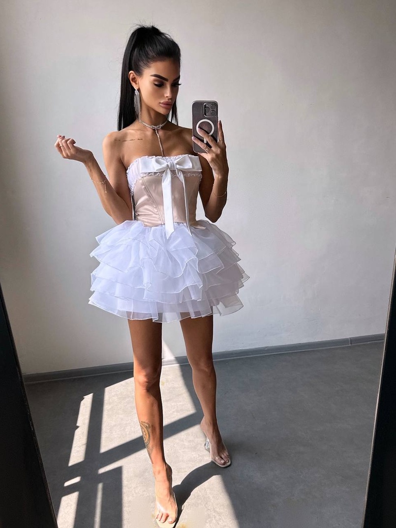 Комплект: корсет + пишна спідниця міні  Комплект: корсет + пишна спідниця міні  | PUSHKA SHOP